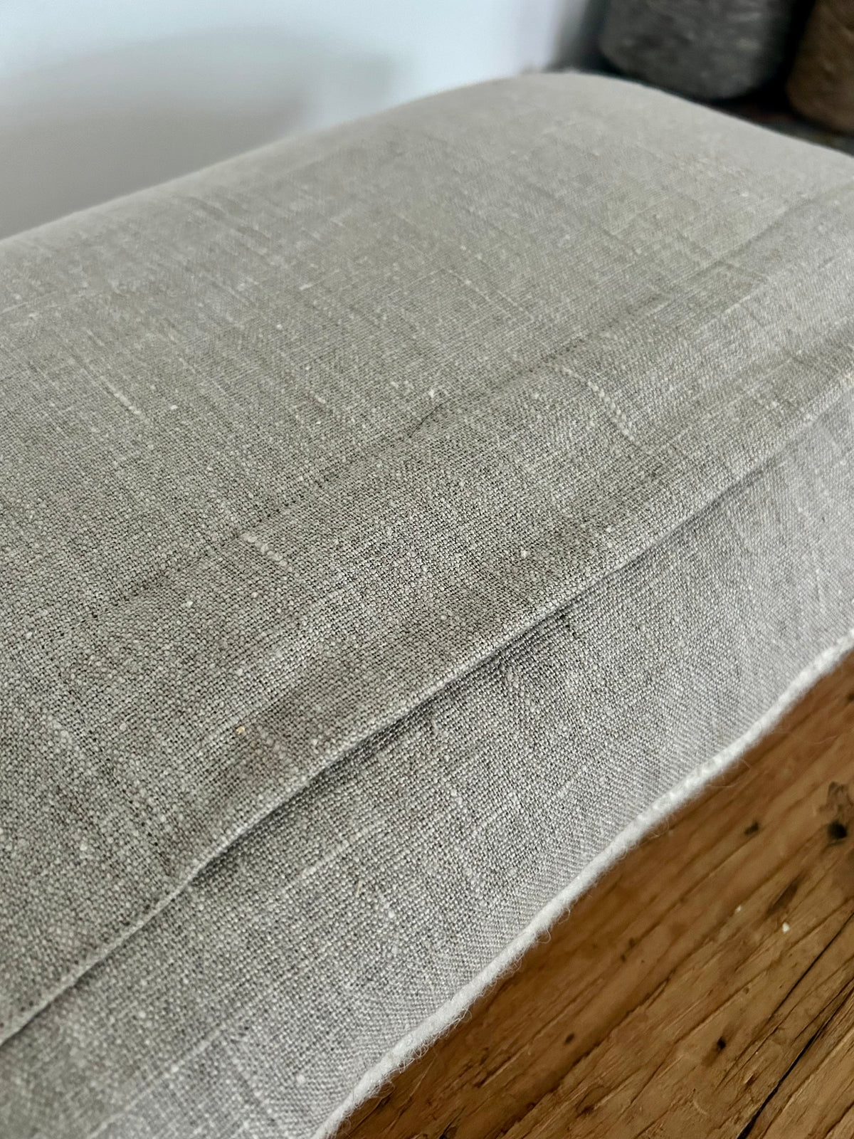 Jacob Wool & Linen Cushion - Tussah Silk Stripe