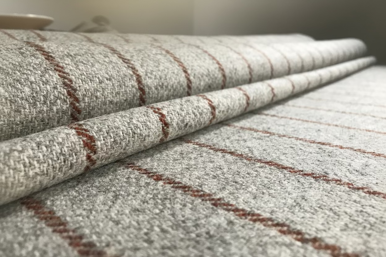 British Breed Tweed - Rust Stripe