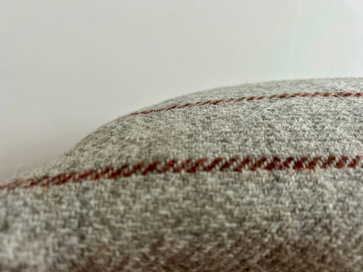 British Breed Cushion - Rust Stripe