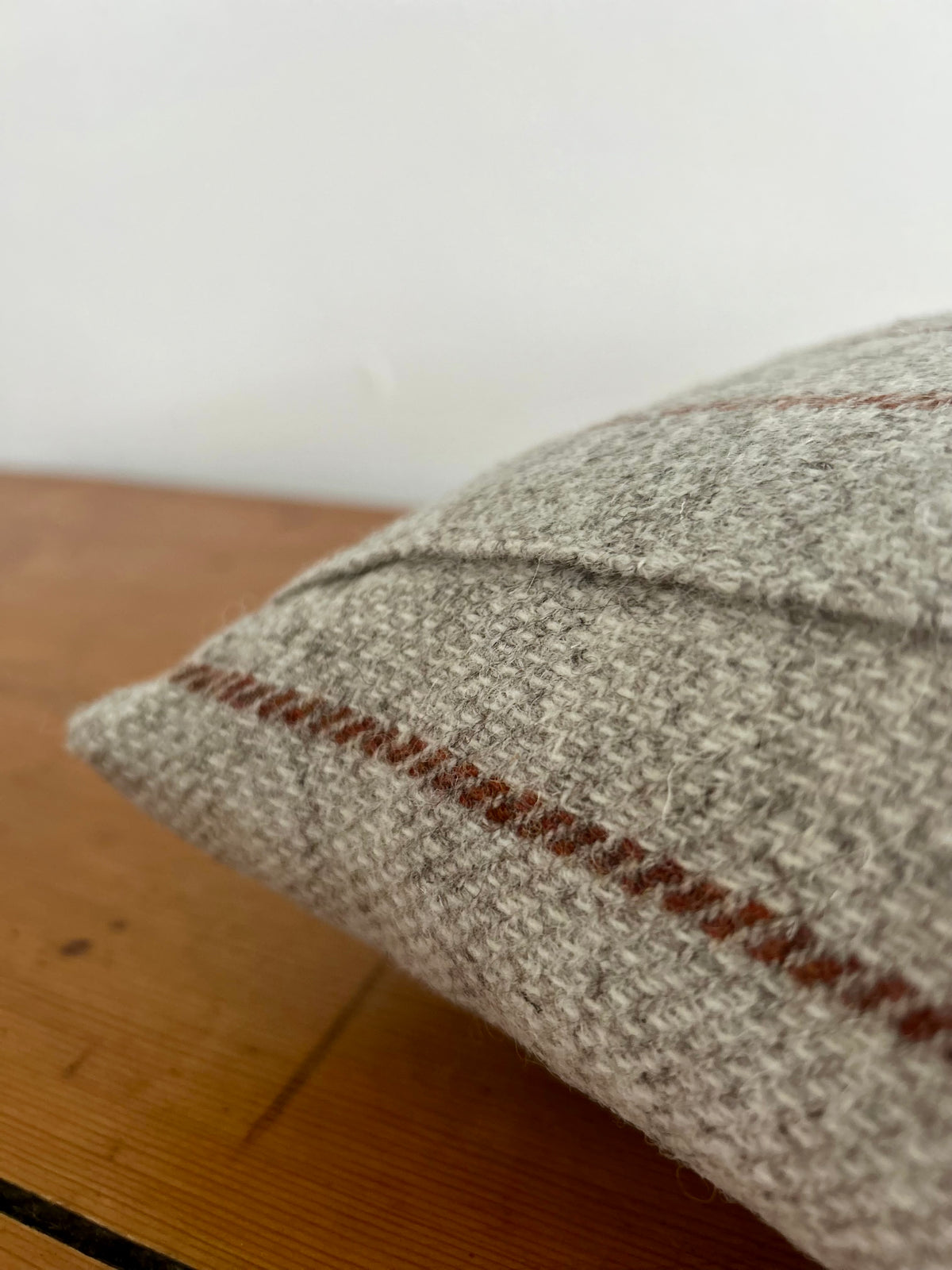 British Breed Cushion - Rust Stripe