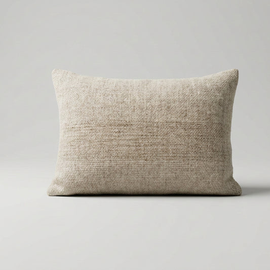 Jacob Wool & Linen Cushion - Tussah Silk Stripe